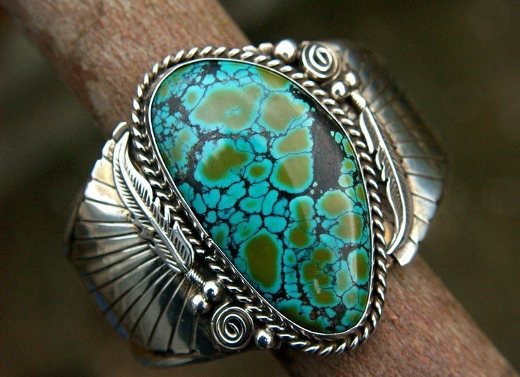 Slender Turquoise Ring European And American Fashion
