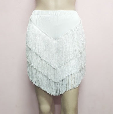 Women's SkirtLatin Dance Tassel Skirt For Women's Adult Short Skirt