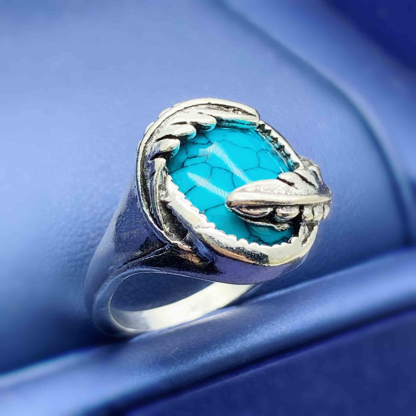 Slender Turquoise Ring European And American Fashion